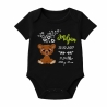 Baby Body kurz CUTE TEDDY personalisiert mit Geburtsdaten