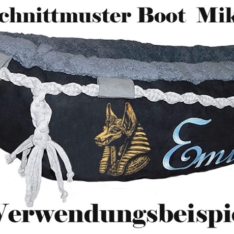 NEU Stickdatei Anubis ägyptischer Hund gold realistisch