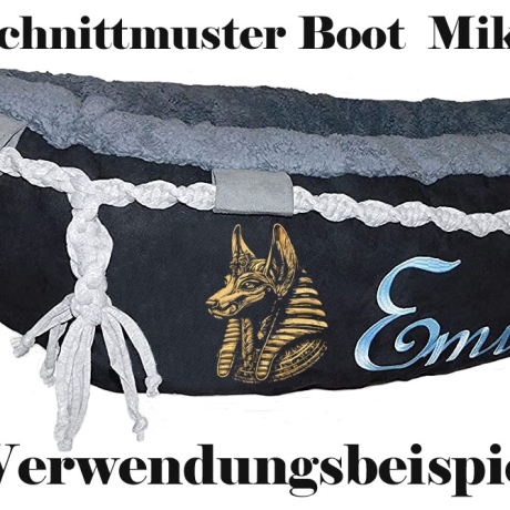 Stickdatei Anubis ägyptischer Hund gold realistisch