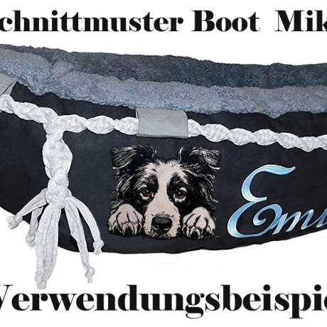 Stickdatei Applikation Border Collie Vera realistisch