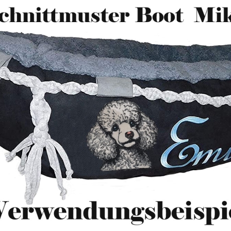 NEU Stickdatei Applikation Pudel Darsy Lunachild