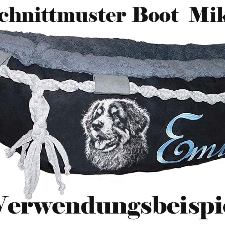 Stickdatei Bernedoodle Minna Hund realistisch