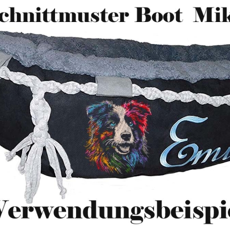 Stickdatei Australian Shepherd Siri Hund bunt Lunachild