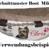 NEU Stickdatei Applikation Yorkshire Terrier Gizmo 