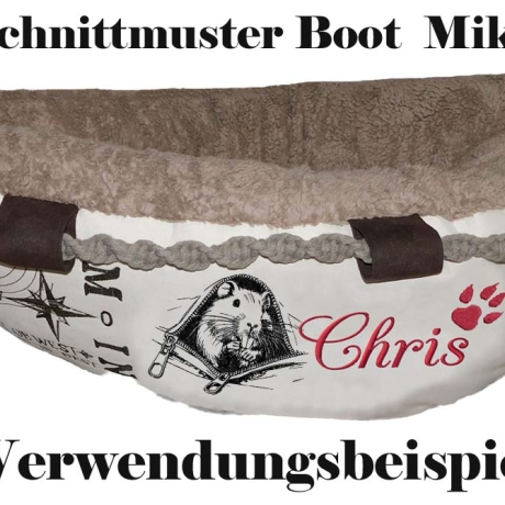 NEU Stickdatei Nutria Reißverschluss Cisco Nager