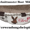 NEU Stickdatei Applikation Hase Gunther Lunachild