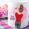 Mama Tasse mit Baby, personalisiert mit Name