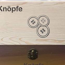 Sammelbox, Aufbewahrungsbox aus Holz mit Lasergravur