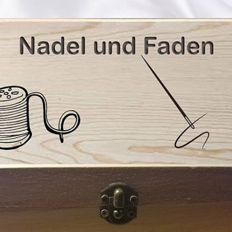 Sammelbox, Aufbewahrungsbox aus Holz mit Lasergravur