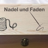 Sammelbox, Aufbewahrungsbox aus Holz mit Lasergravur