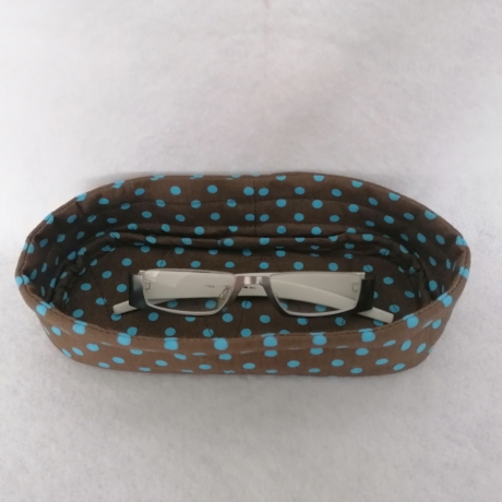 Brillenablage Utensilo Stoff Schlüsselablage Stoffkörbchen