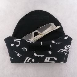 Brillenetui Brillentasche Brillenhülle dick gepolstert 100% BW