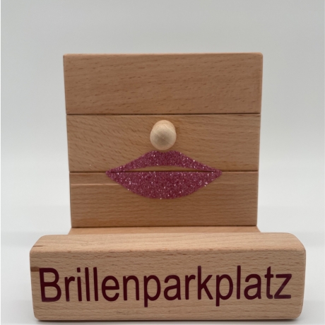Brillenparkplatz aus Holz, Frauengeschenk, Männergeschenk