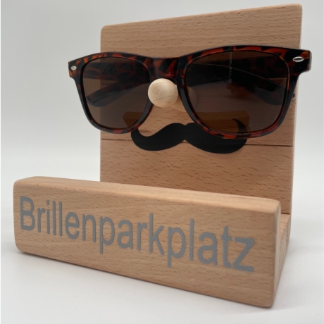 Brillenparkplatz aus Holz, Frauengeschenk, Männergeschenk