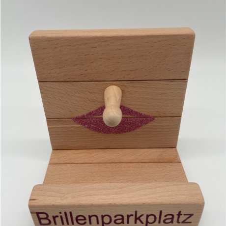 Brillenparkplatz aus Holz, Frauengeschenk, Männergeschenk