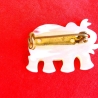 Vintage♥Brosche♥Elefant aus Perlmutt♥aus den 70er Jahren♥