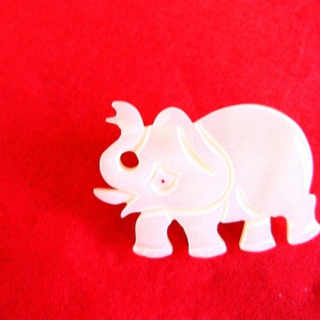 Vintage♥Brosche♥Elefant aus Perlmutt♥aus den 70er Jahren♥