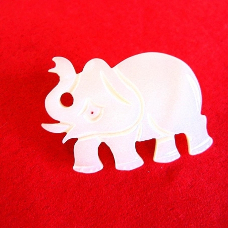 Vintage♥Brosche♥Elefant aus Perlmutt♥aus den 70er Jahren♥