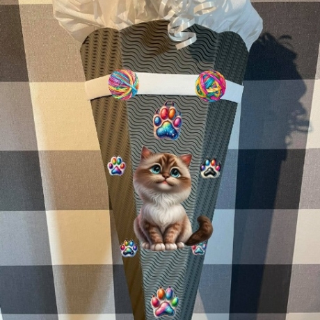 Schultüte Katze Bubbles verschiedene Farben