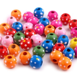 Holzperlen bunt 10Stk. 12mm