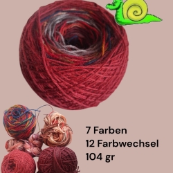 Buntstück #003 - nachhaltige re-wollt Knäuel Sockenwolle