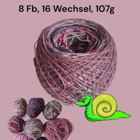 Buntstück #004 - nachhaltige re-wollt Knäuel Sockenwolle