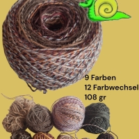 Buntstück #009 - nachhaltige re-wollt Knäuel Sockenwolle