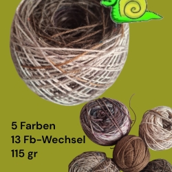 Buntstück #011 - nachhaltige re-wollt Knäuel Sockenwolle