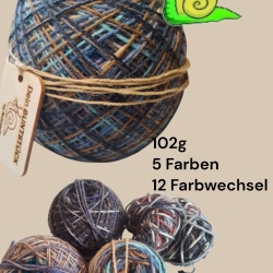 Buntstück #013 - nachhaltige re-wollt Knäuel Sockenwolle