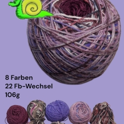 Buntstück #019 - nachhaltige re-wollt Knäuel Sockenwolle