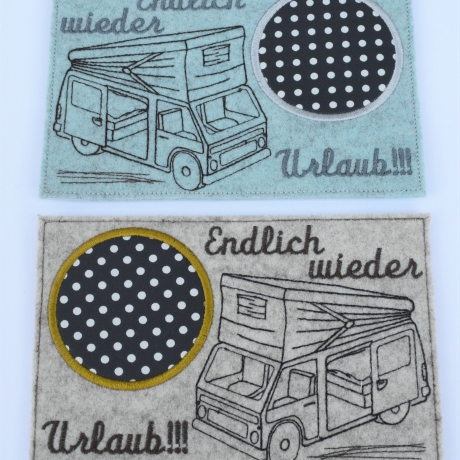 Stickdatei Mugrug Camping Urlaub Campingbus