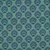 beschichtete Baumwolle Abstrakt Blumen teal petrol Poppy Fabrics
