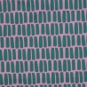 beschichtete Baumwolle Stripes petrol auf pink Streifen Poppy