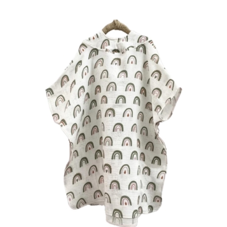 Badeponcho aus Musselin | Damen | Herren | Kinder | Öko Tex 100