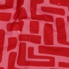 beschichtete Baumwolle Abstrakt rot rosa Poppy Fabrics