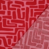 beschichtete Baumwolle Abstrakt rot rosa Poppy Fabrics