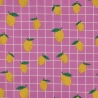 beschichtete Baumwolle Zitrone pink Karo Poppy Fabrics