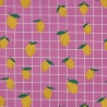 beschichtete Baumwolle Zitrone pink Karo Poppy Fabrics