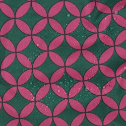 beschichtete Baumwolle Abstrakt pink grün Poppy 