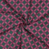 beschichtete Baumwolle Abstrakt pink grün Poppy 