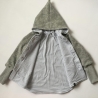 Wichteljacke aus Wollwalk Gr. 98-110 grau handmade