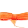 Seidenband Crinkle Crêpe Mandarine Seide handgenäht/-gefärbt