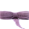 Seidenband Crinkle Crêpe Pastell Violett Seide handgenäht/gefärbt