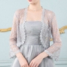 Festliches offenes Bolero-Jäckchen Seide-Chiffon, 3/4 Ärmel