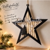 Weihnachtsstern z. Aufhängen, 3D-Druck Deko Tannenbaum Schriftzug