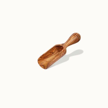 Ergonomische Handgefertigte Olivenholz-Reisschaufel 