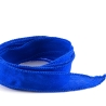 Crêpe Satin Seidenband Kobaltblau 100% Seide handgenäht/-gefärbt
