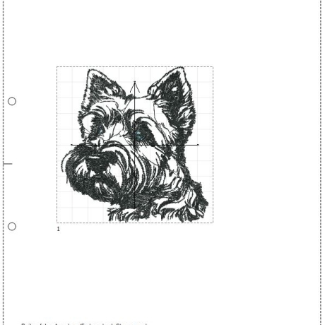 NEU Stickdatei Cairn Terrier Cully Hund 