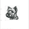 NEU Stickdatei Cairn Terrier Cully Hund 