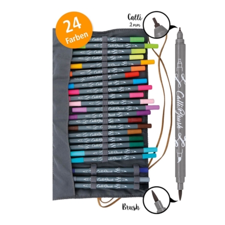 Kalligrafie Brush-Pens 24 Farben